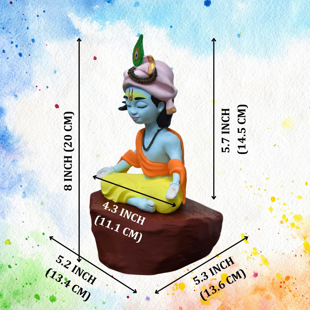 Meditating Krishna - Krishna in Dhyan